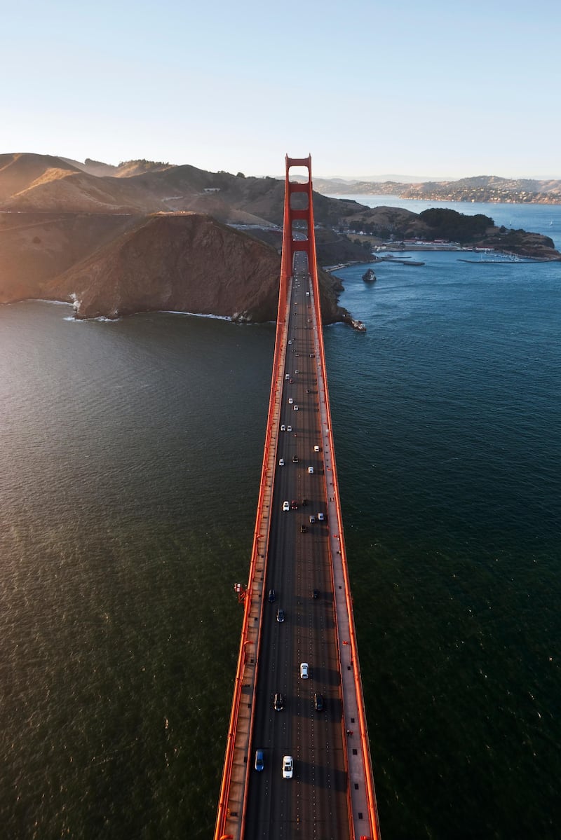 Aerial view of Golden Gate Bridge (Getty Images)