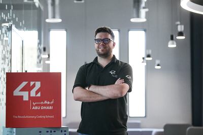 Marcos Muller Habig, acting chief executive of 42 Abu Dhabi, is encouraged by the benefits of technology's growing presence in education. Khushnum Bhandari / The National