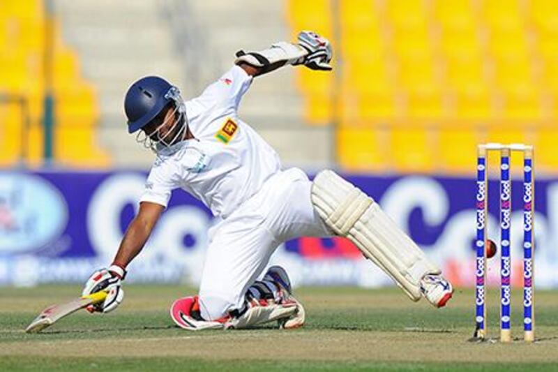 Kushal Silva opened the innings for Sri Lanka, seeing off Pakistan's pace attack in the first session on Tuesday. Ishara S Kodikara / AFP