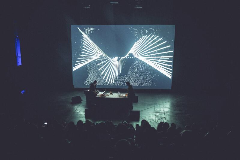 A live audio-visual performance by Boris Chimp 504. 
Courtesy of Boris Chimp 504