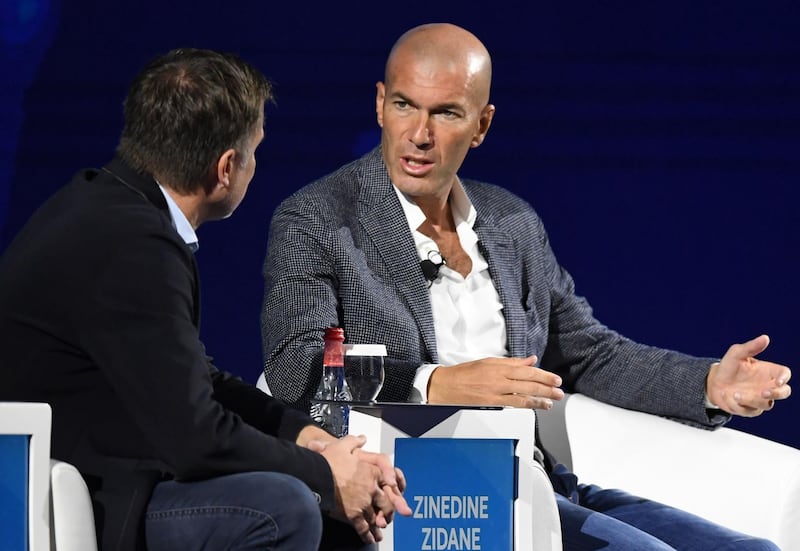 Zinedine Zidane has been honoured with a Dubai Star. AFP
