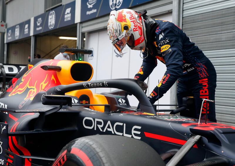 Red Bull's Max Verstappen after qualifying on Saturday. Reuters