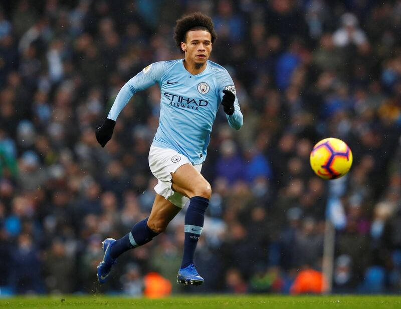 Left midfield: Leroy Sane (Manchester City) – The German kept up his terrific form by setting up both of Gabriel Jesus’ goals in the 3-1 win over Everton. Reuters