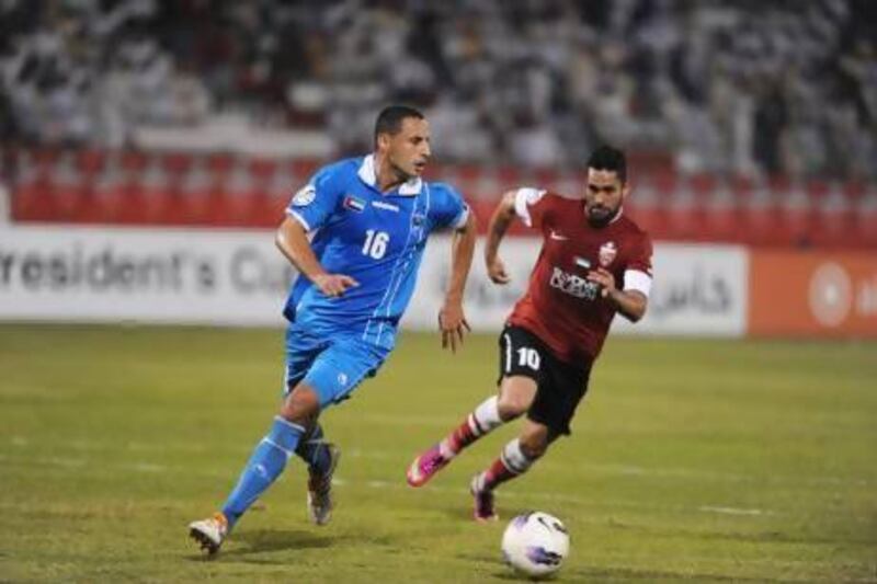 Bilal Najjarine, left, has been a good buy for Dibba. Al Ittihad