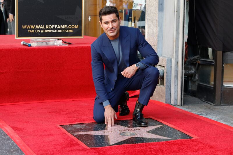 After two decades in the business, Zac Efron has his own star on the Hollywood Walk of Fame. EPA