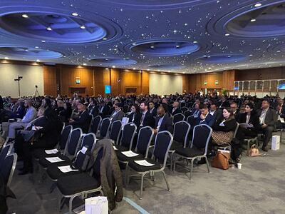 Vistors listening to the speakers at the 3rd Arab British Economic Summit in London. Matthew Davies / The National