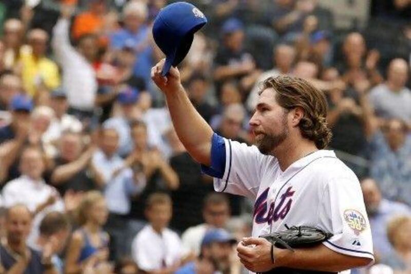 RA Dickey has pitched well for the New York Mets this year.