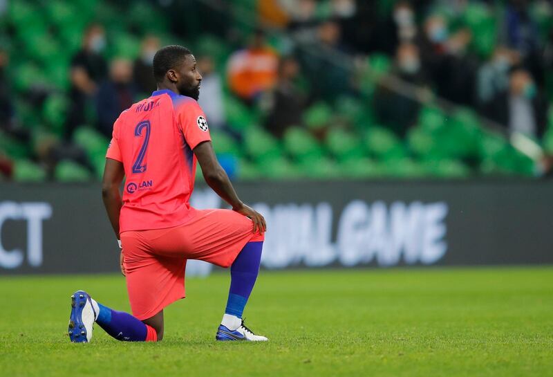 Antonio Rudiger, 7 – His link-up play with Zouma in the early minutes was concerning, but fans could hold few grudges with Rudiger in the second half in only his first appearance for Chelsea this season. AFP