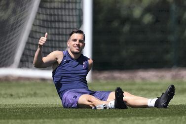 ENFIELD, ENGLAND - MAY 25: Giovani Lo Celso of Tottenham Hotspur during the Tottenham Hotspur training session at Tottenham Hotspur Training Centre on May 25, 2020 in Enfield, England. (Photo by Tottenham Hotspur FC/Tottenham Hotspur FC via Getty Images)