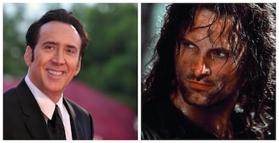 The time commitment of moving to New Zealand to film discouraged Nicolas Cage from taking on the role of Aragorn in 'Lord of the Rings', which ultimately went to Viggo Mortensen. AFP, Courtesy New Line Cinema
