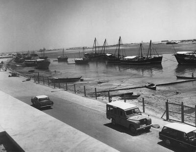 Low tide on the Creek in Dubai, 1967. (Photo by Chris Ware/Keystone Features/Hulton Archive/Getty Images)