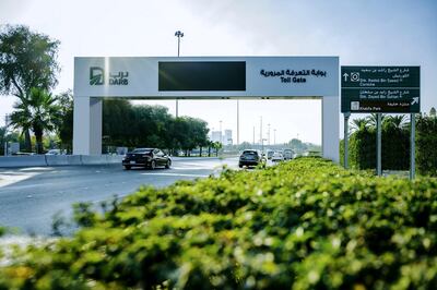 Abu Dhabi's toll gate system aims to reduce congestion. Courtesy: Integrated Transport Centre