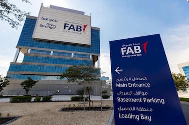 First Abu Dhabi Bank, the UAE's biggest bank by assests - stability in oil price has helped lift the growth prospects of lenders in the wider GGC market. Chris Whiteoak / The National