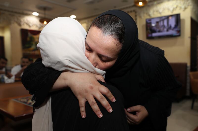 The UAE's Moroccan community gathered at Al Boughaz Al Maghribi restaurant in Dubai on Monday night in a show of support for earthquake victims. All photos: Pawan Singh / The National