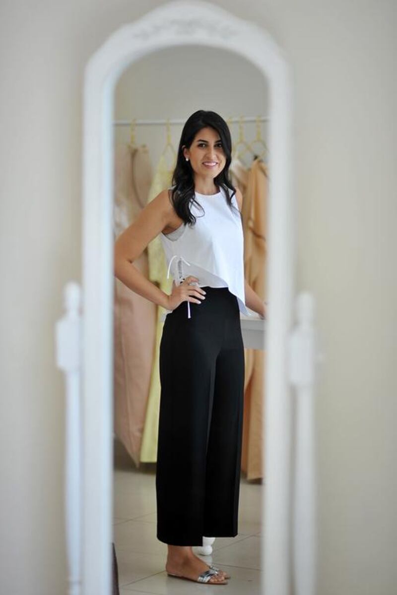 Lida Roozitalab, the owner of First Class Tailoring in Dubai. Delores Johnson / The National   