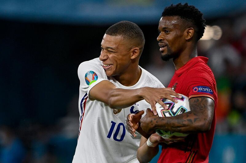 Nelson Semedo - 6, Made some very good runs forward and was resolute defensively. However, he gave away France’s penalty for a foul on Mbappe and was forced off with a late injury. EPA