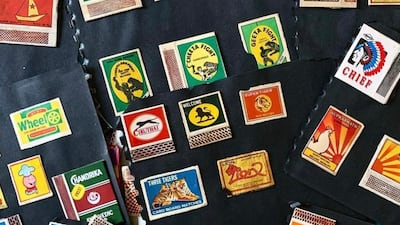 Some of the matchboxes from Arundhati's collection. Shreya Katuri