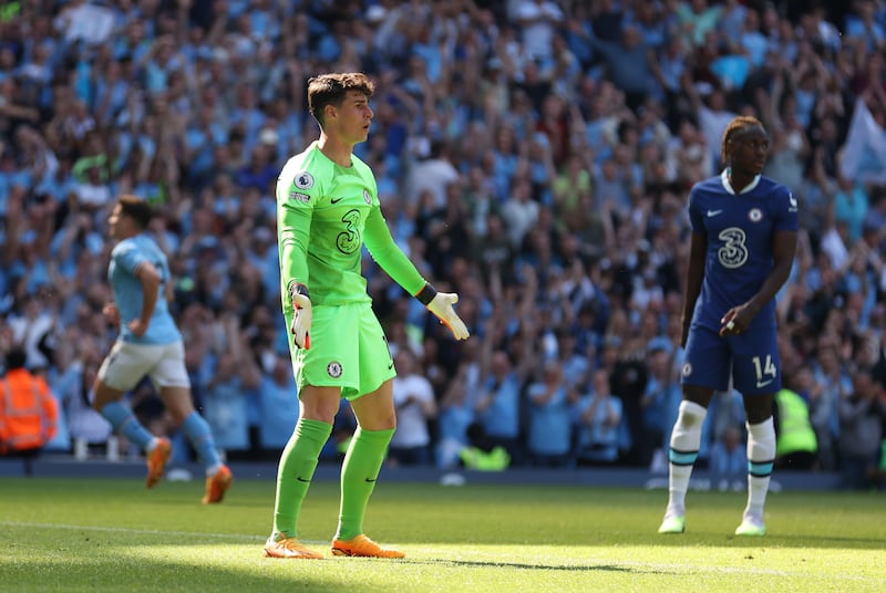CHELSEA RATINGS: Kepa Arrizabalaga – 6. Could do very little to prevent Alvarez from handing the home side an early lead. That aside, the Spaniard did well to hold on to several shots that were on target. Getty 