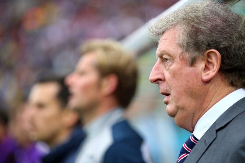 Roy Hodgson looks on during England's loss to Uruguay on Thursday at the 2014 World Cup. They were eliminated with Costa Rica's victory over Italy on Friday. Jamie Squire / Getty Images / June 19, 2014