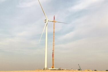 The first phase of the Dumat Al Jandal wind project, The $500 million project was awarded to the Masdar-EDF consortium in January 2019.  Courtesy: Masdar