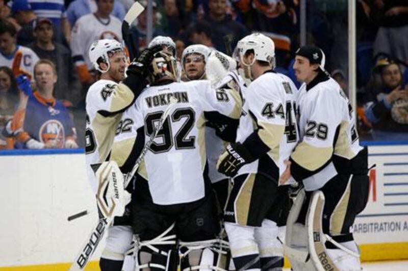 The Pittsburgh Penguins overcame three one-goal deficits to beat the New York Islanders. Kathy Willens / AP Photo