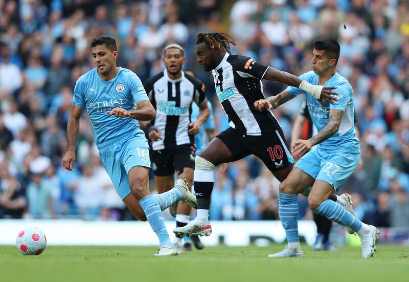 Joao Cancelo 8 – Set up Sterling’s opener, heading the ball across the face of the Newcastle goal, and right into the forward’s path. Superb. Getty