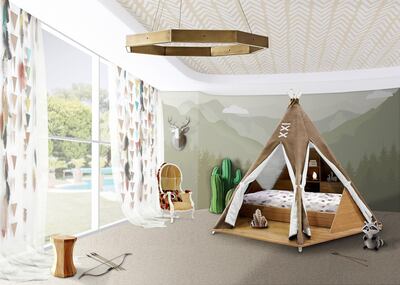 Kids Bedroom | Teepee tent/bedroom a luxury sanctuary. Courtesy Covet House