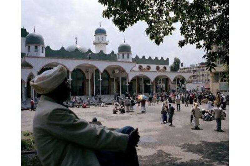 The Grand Anwar mosque in Mercato, Addis Ababa, sits near the largest open-air market in Africa. Alamy photos