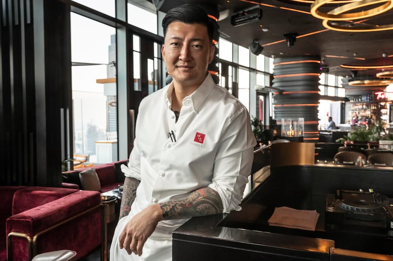Chef Howard Ko, who's taking his Dubai restaurant Ce La Vi to Abu Dhabi Grand Prix for three days of dining and motorsports. All photos: Antonie Robertson / The National