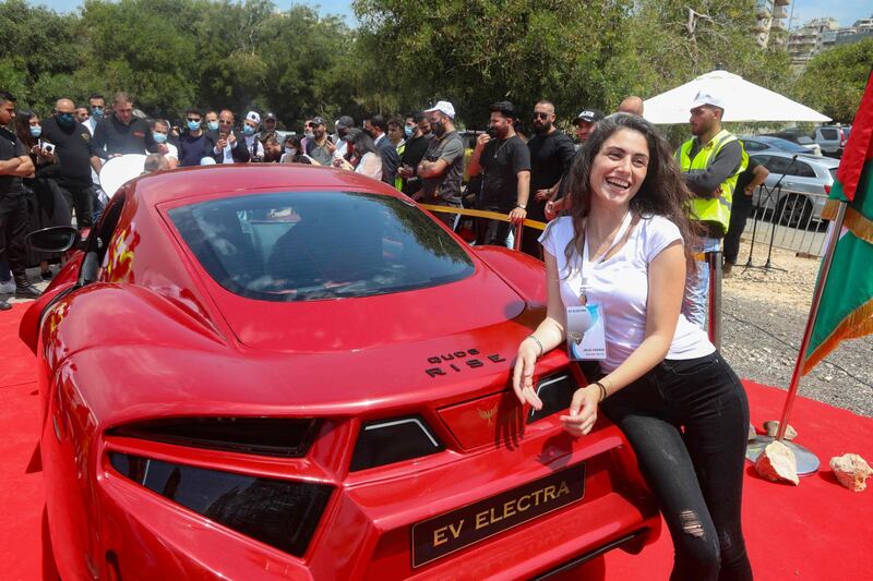 The Lebanon-made electric car made its debut in a double first for the Levant country that has never manufactured cars and is wracked by economic crisis and power cuts. AFP