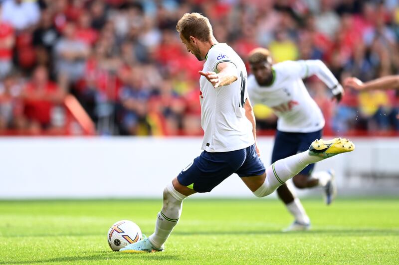 Harry Kane of Tottenham Hotspur takes the resulting penalty. Getty Images