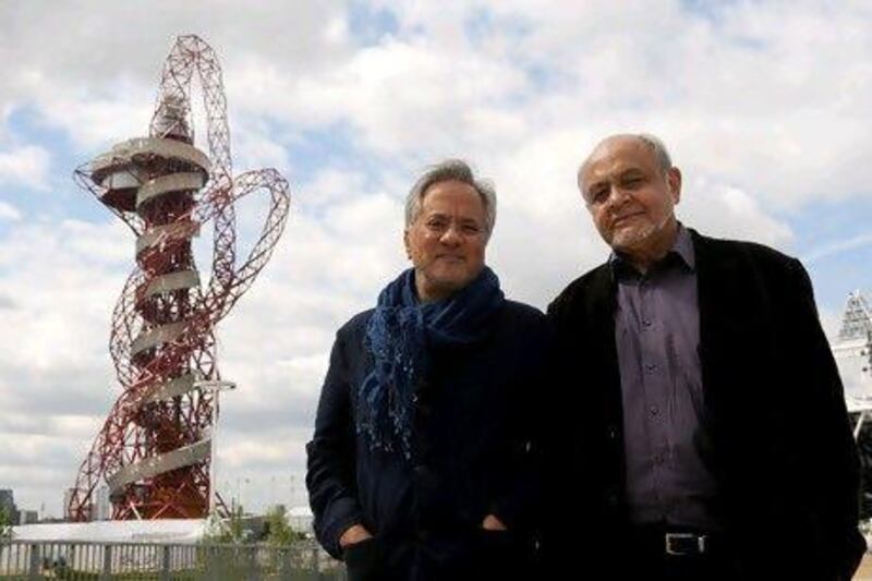 The designers Anish Kapoor and Cecil Balmond.