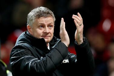 Manchester United manager Ole Gunnar Solskjaer acknowledges the fans after the final whistle during the Premier League match at Old Trafford, Manchester. PA Photo. Picture date: Saturday January 11, 2020. See PA story SOCCER Man Utd. Photo credit should read: Martin Rickett/PA Wire. RESTRICTIONS: EDITORIAL USE ONLY No use with unauthorised audio, video, data, fixture lists, club/league logos or "live" services. Online in-match use limited to 120 images, no video emulation. No use in betting, games or single club/league/player publications.