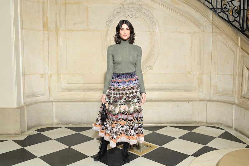 Gemma Arterton at the Christian Dior show (Photo by Pascal Le Segretain/Getty Images)