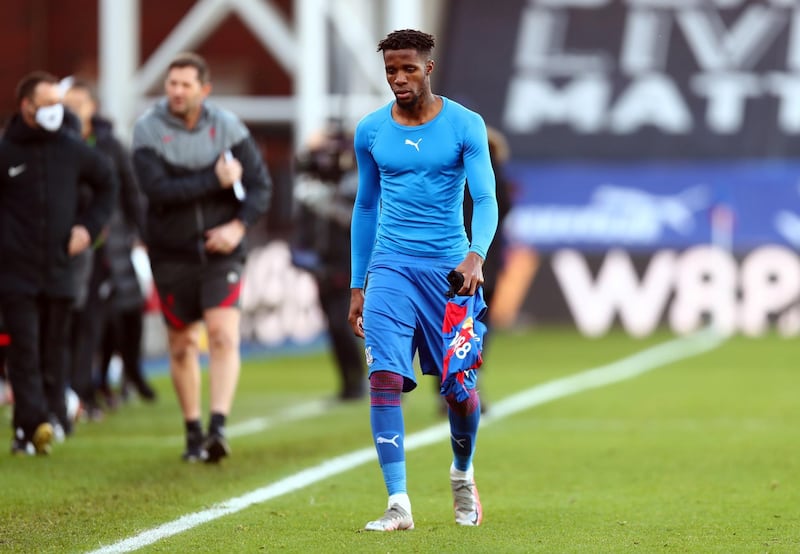 Wilfried Zaha - 4. The striker has given Alexander-Arnold nightmares in the past but he was never able to impress. When the Ivorian does well, so do Palace. This was not his day. PA