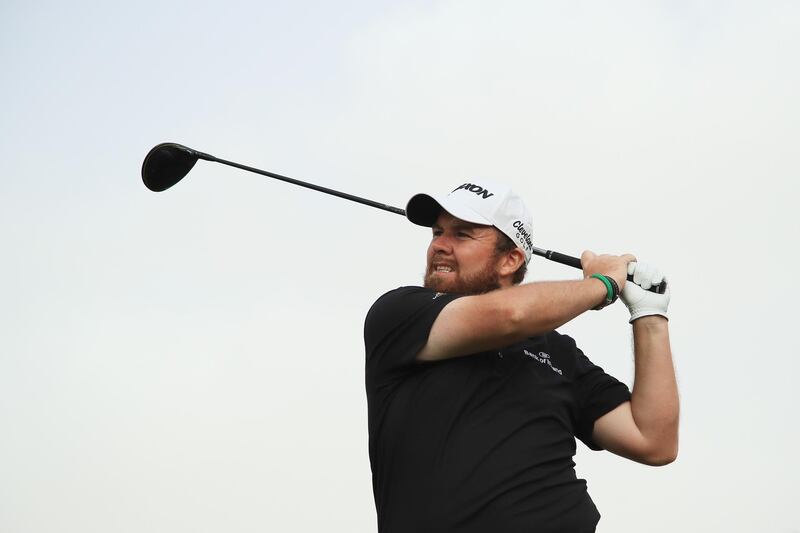 ABU DHABI, UNITED ARAB EMIRATES - JANUARY 19:  Shane Lowry of Ireland plays his shot from the 16th tee during Day Four of the Abu Dhabi HSBC Golf Championship at Abu Dhabi Golf Club on January 19, 2019 in Abu Dhabi, United Arab Emirates. (Photo by Andrew Redington/Getty Images)