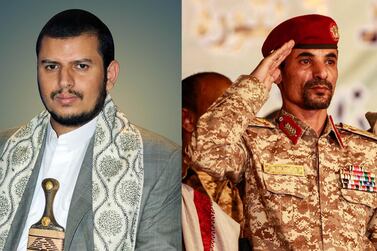 Abdulmalik Al Houthi and Major General Abdullah Yahya al-Hakim. AFP