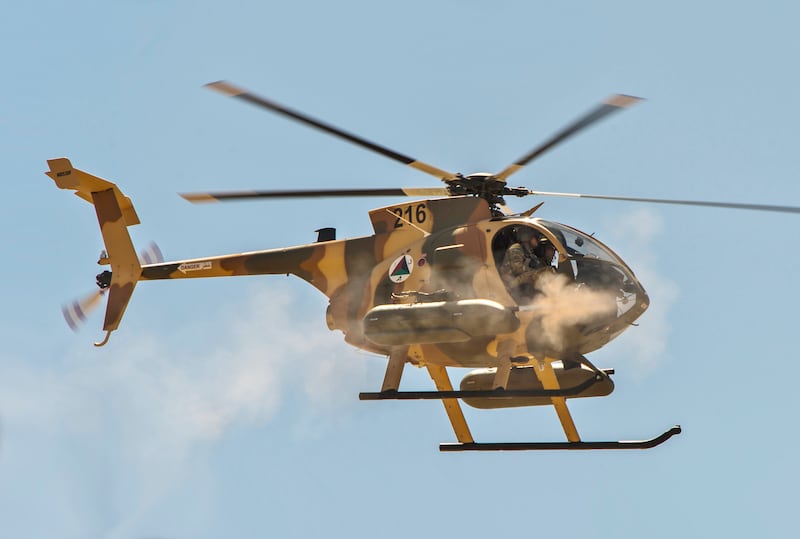 An MD 530F Cayuse Warrior light attack helicopter. Photo: US Air Force
