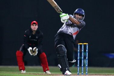 UAE batsman Faizan Asif. Pawan Singh / The National
