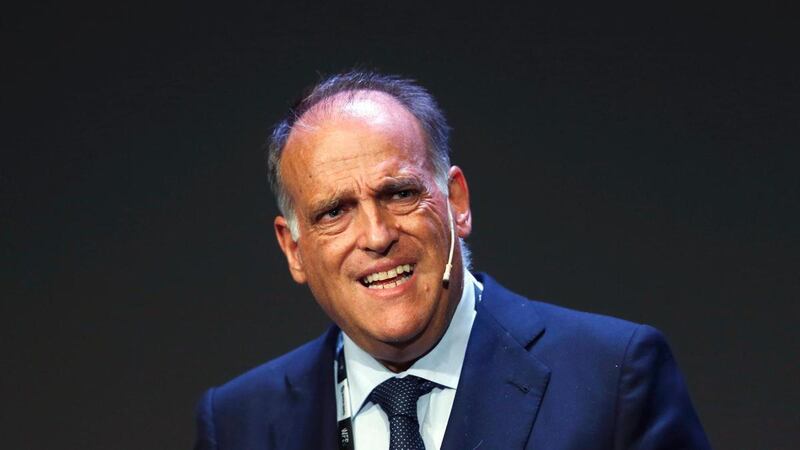 La Liga president Javier Tebas says the cost of not finishing the season could be as much as €1 billion. AP Photo