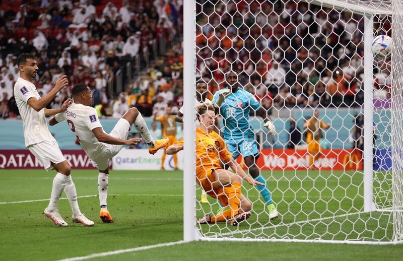 Frenkie de Jong scores for the Netherlands. Getty