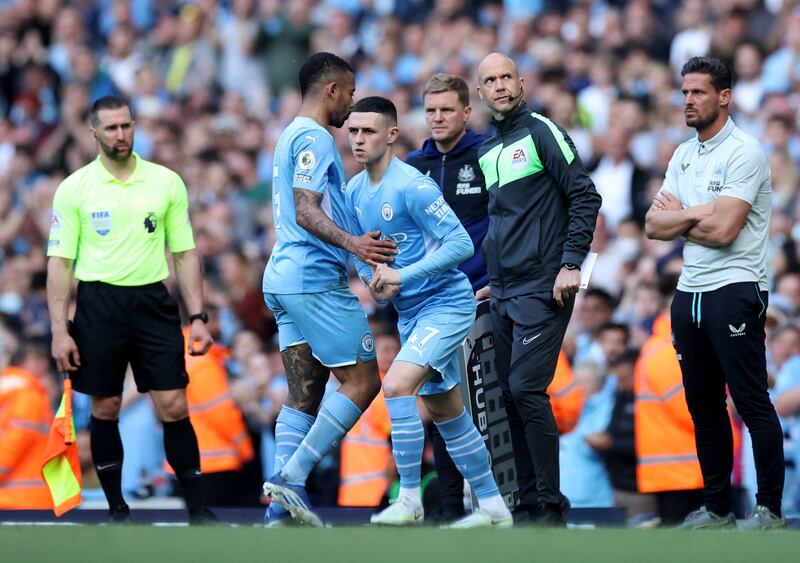 Phil Foden (Jesus 63') 7 – Took his goal well, coolly slotting home from close range in added time. Could have had another but he took too long to pull the trigger. Reuters