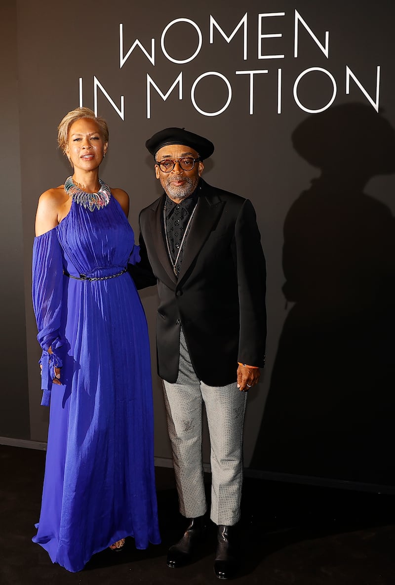 Spike Lee and Tonya Lewis Lee attend the Kering Women in Motion Awards at the 74th annual Cannes Film Festival on July 11, 2021