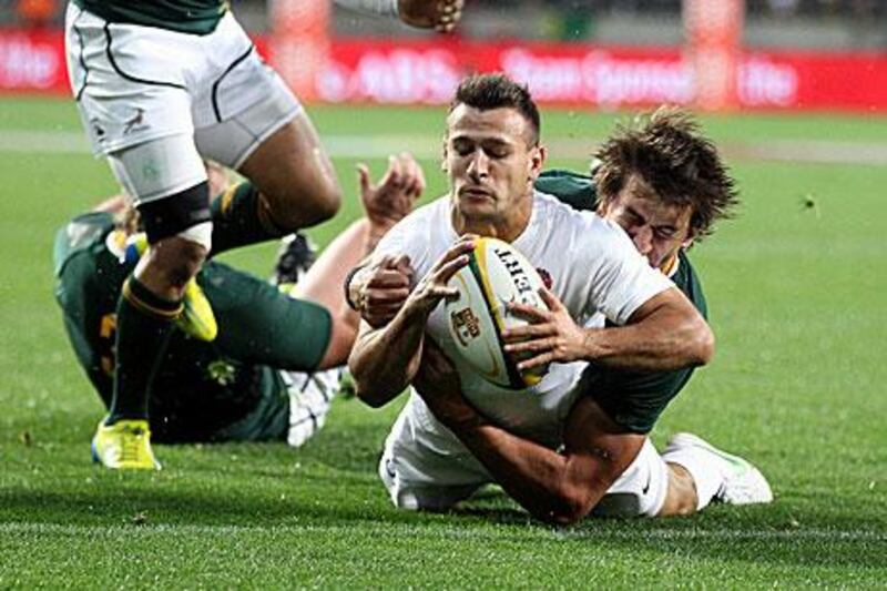 Danny Care scores the lone try for England.