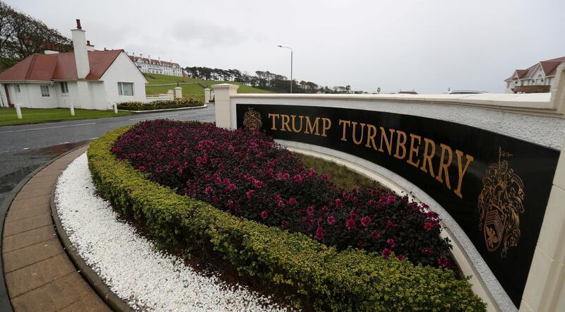 FILE PHOTO: A view of the hotel at the Trump Turnberry Golf Resort Turnberry, Scotland, Britain October 3, 2020. Picture taken October 3, 2020. REUTERS/Russell Cheyne/File Photo