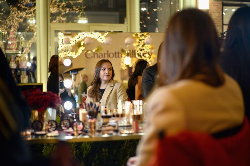 LOS ANGELES, CA - DECEMBER 04:  Guests attend the Charlotte Tilbury Holiday Pop-Up at The Grove on December 4, 2017 in Los Angeles, California.  (Photo by Vivien Killilea/Getty Images for Charlotte Tilbury)