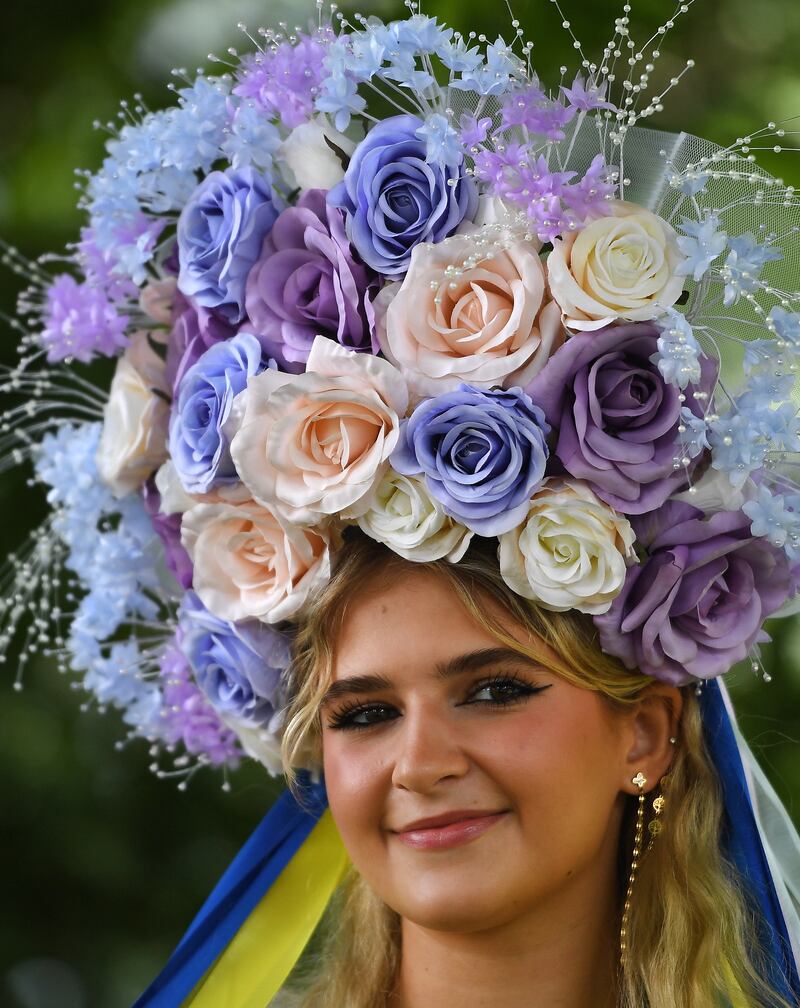 There were floral headpieces galore. EPA