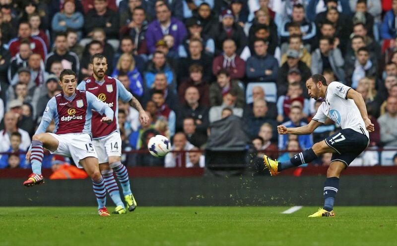 A scintillating display from Tottenham right midfielder Andros Townsend at Villa Park included his first league goal for Spurs. Eddie Keogh / Reuters