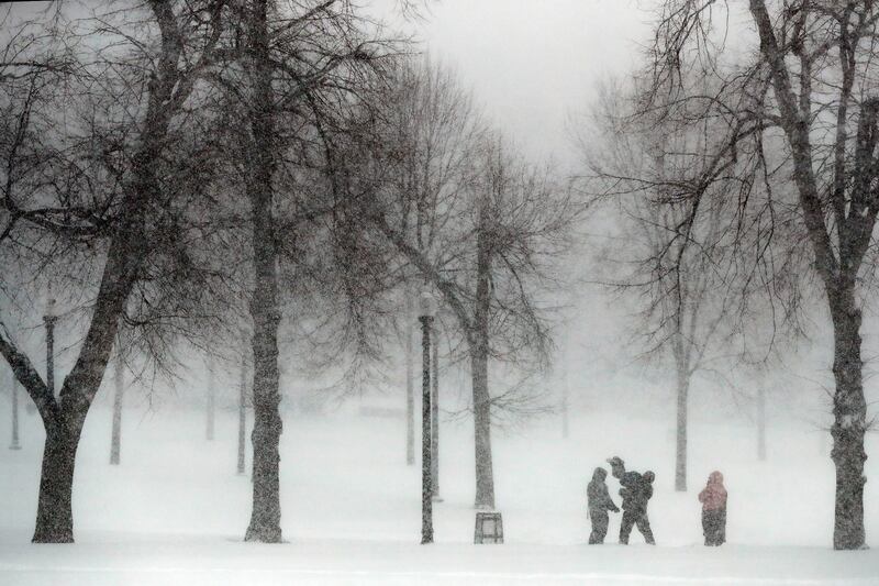 Forecasters watched closely for new snowfall records, especially in Boston, where the heaviest snow was expected late on Saturday.  AP