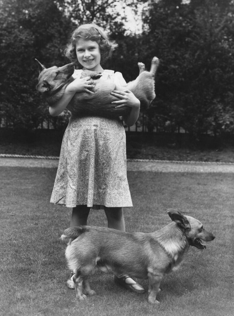 Princess Elizabeth at her childhood home in London in 1936. Getty
